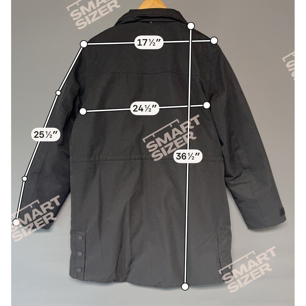 Women's Lands End Expedition Waterproof Down Parka, Size L 14-16 NO HOOD Quilted - Picture 8 of 8